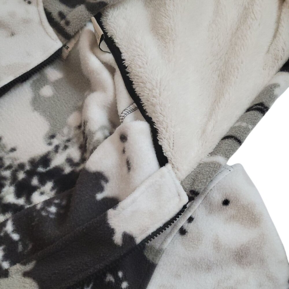 Hooded Full-Zip Fleece Jacket With Elk & Forest Scene Mens XL Victory Outfitters - Picture 14 of 14